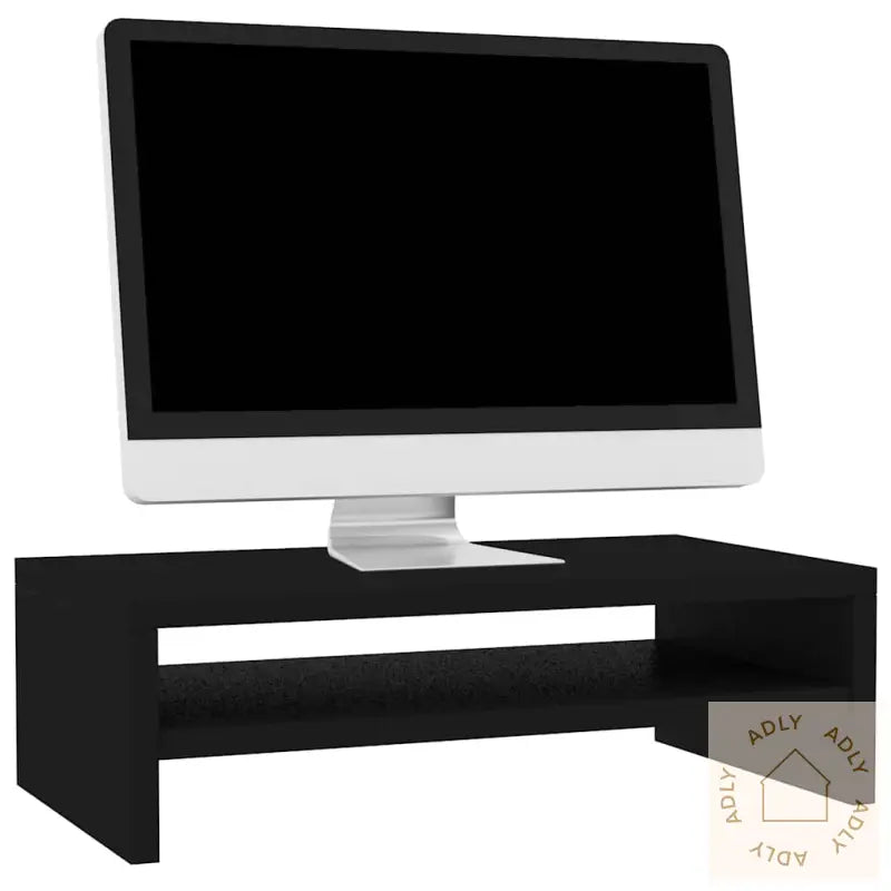 Skjermstativ Svart 42X24X13 Cm Konstruert Tre