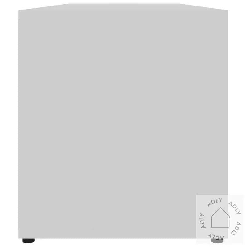 Tv-Benk Hvit 120X34X37 Cm Konstruert Tre