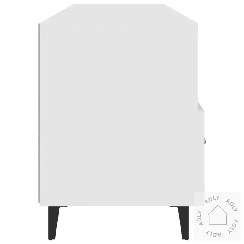 Tv-Benk Hvit 102X35X50 Cm Konstruert Tre