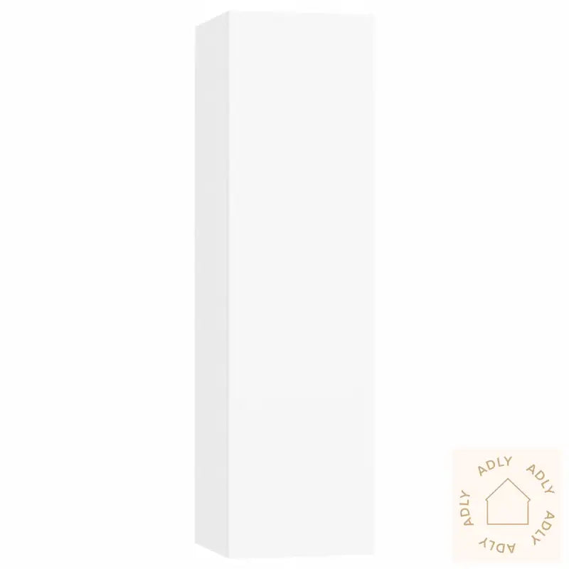 Tv-Benksett 7 Deler Hvit Konstruert Tre