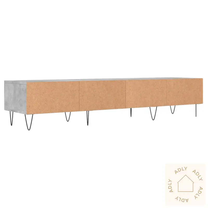 Tv-Benk Betonggrå 150X36X30 Cm Konstruert Tre