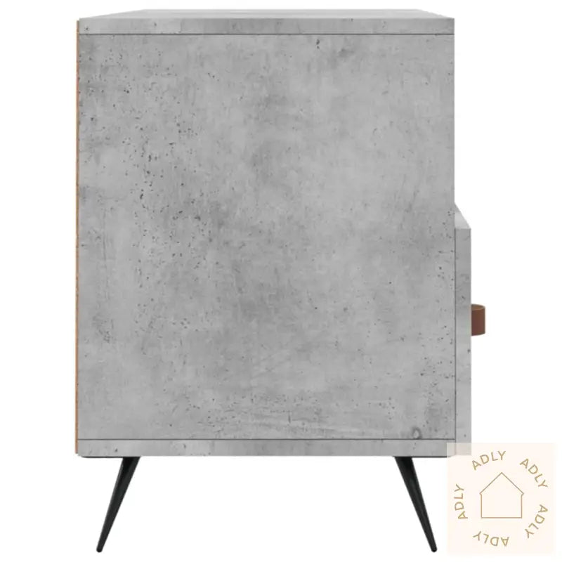 Tv-Benk Betonggrå 120X35X48 Cm Konstruert Tre