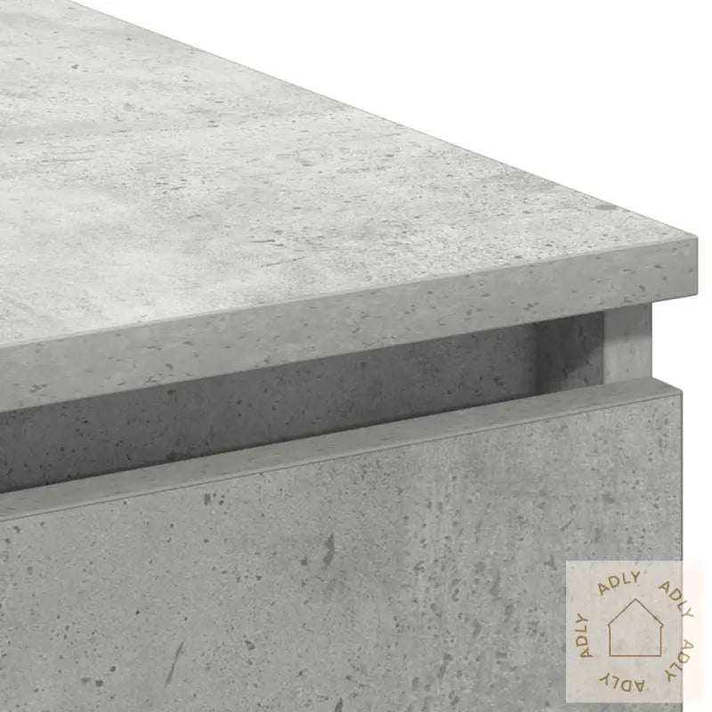 Tv-Skap Med Led Betonggrå 180X38X49 Cm Konstruert Tre