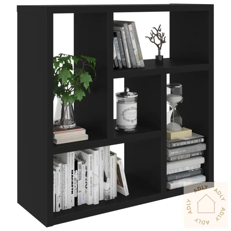 Vegghylle Svart 45,1X16X45,1 Cm Konstruert Tre
