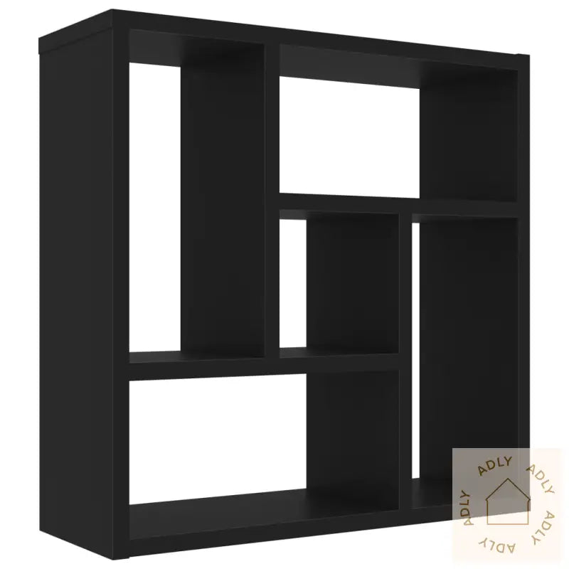 Vegghylle Svart 45,1X16X45,1 Cm Konstruert Tre