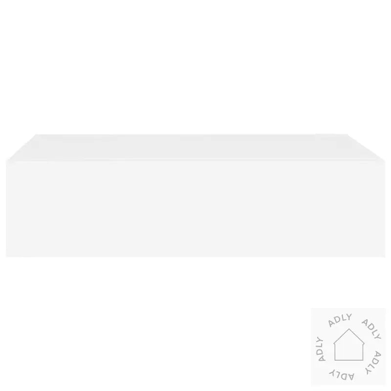 Veggmonterte Skuffehyller 2 Stk Hvit 40X23,5X10 Cm Mdf