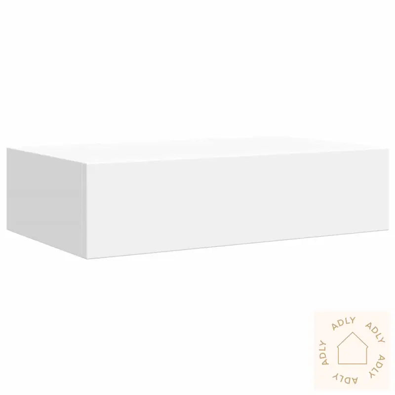 Veggmonterte Skuffehyller 2 Stk Hvit 40X23,5X10 Cm Mdf