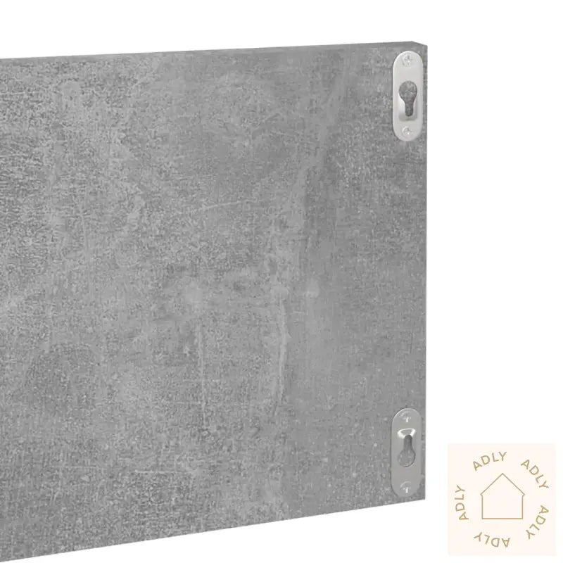 Vegghyller 2 Stk Betonggrå 80X11,5X18 Cm Konstruert Tre