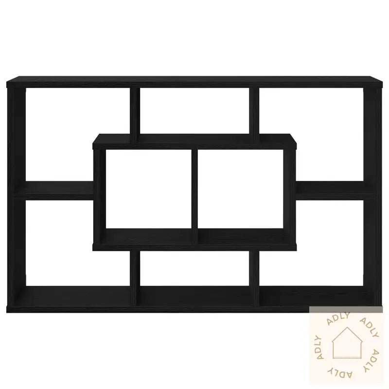 Vegghylle - Svart Eik, 85 X 16 X 52.5 Cm, Laget Av Konstruert Tre