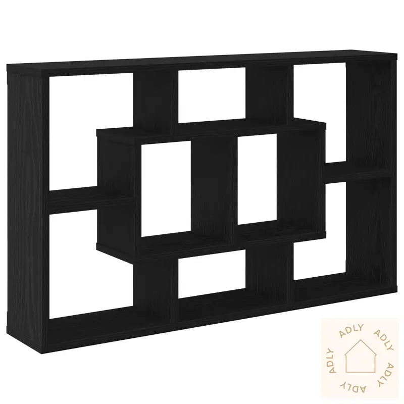 Vegghylle - Svart Eik, 85 X 16 X 52.5 Cm, Laget Av Konstruert Tre