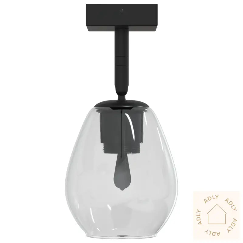 Taklamper Med Justerbar Glasslampe Anthracite E27