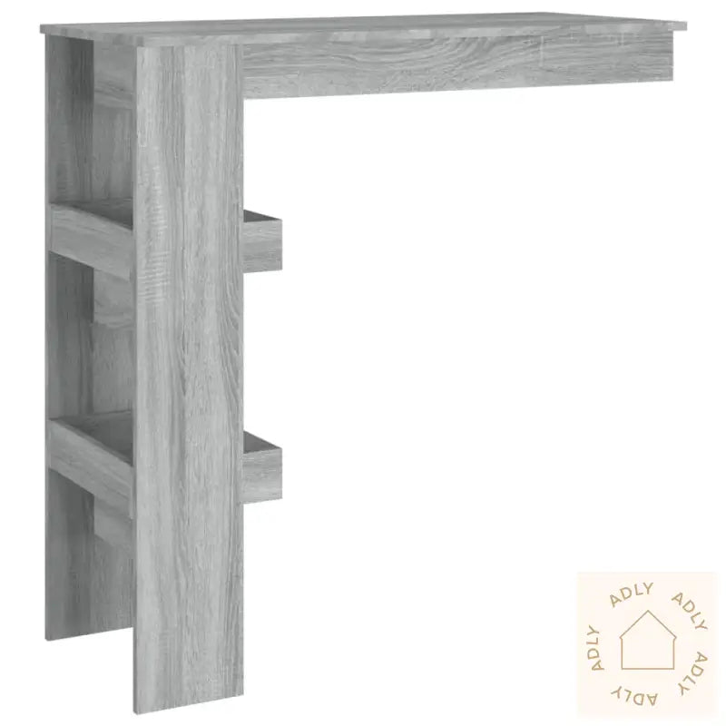 Veggmontert Barbord Grå Sonoma 102X45X103,5 Cm Konstruert Tre