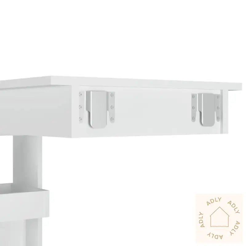 Veggmontert Barbord Høyglans Hvit 102X45X103,5Cm Konstruert Tre