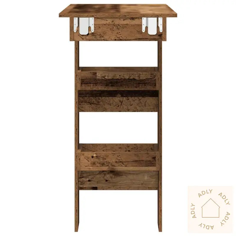 Veggmontert Barbord Gammelt Tre 102X45X103,5 Cm Konstruert Tre