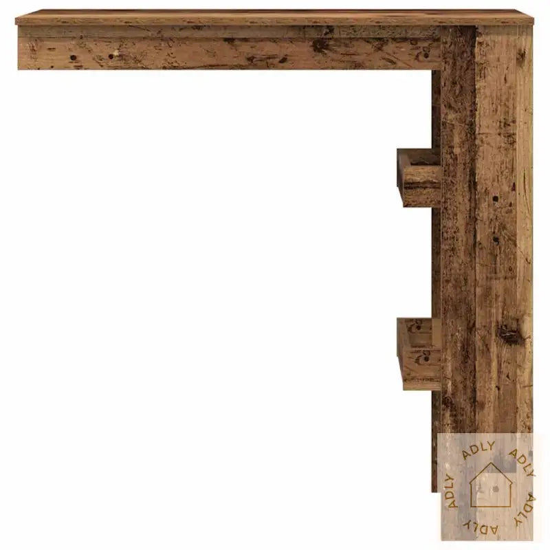 Veggmontert Barbord Gammelt Tre 102X45X103,5 Cm Konstruert Tre