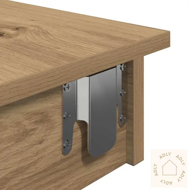 Veggmontert Barbord Artisan Eik 102X45X103,5 Cm Konstruert Tre