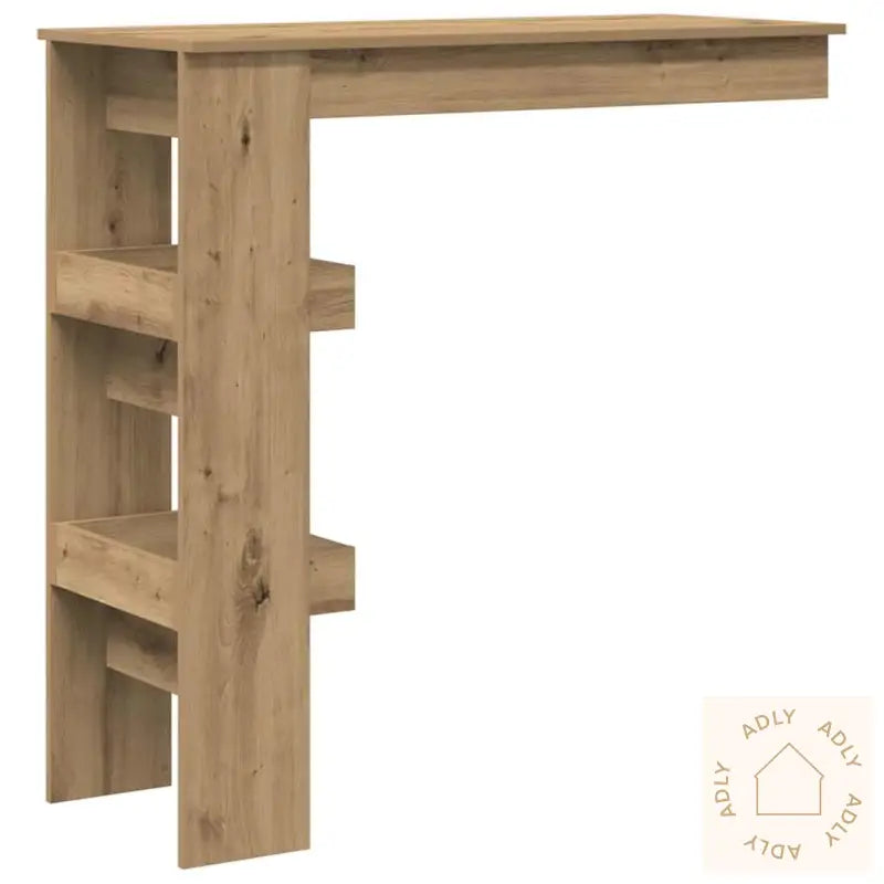 Veggmontert Barbord Artisan Eik 102X45X103,5 Cm Konstruert Tre
