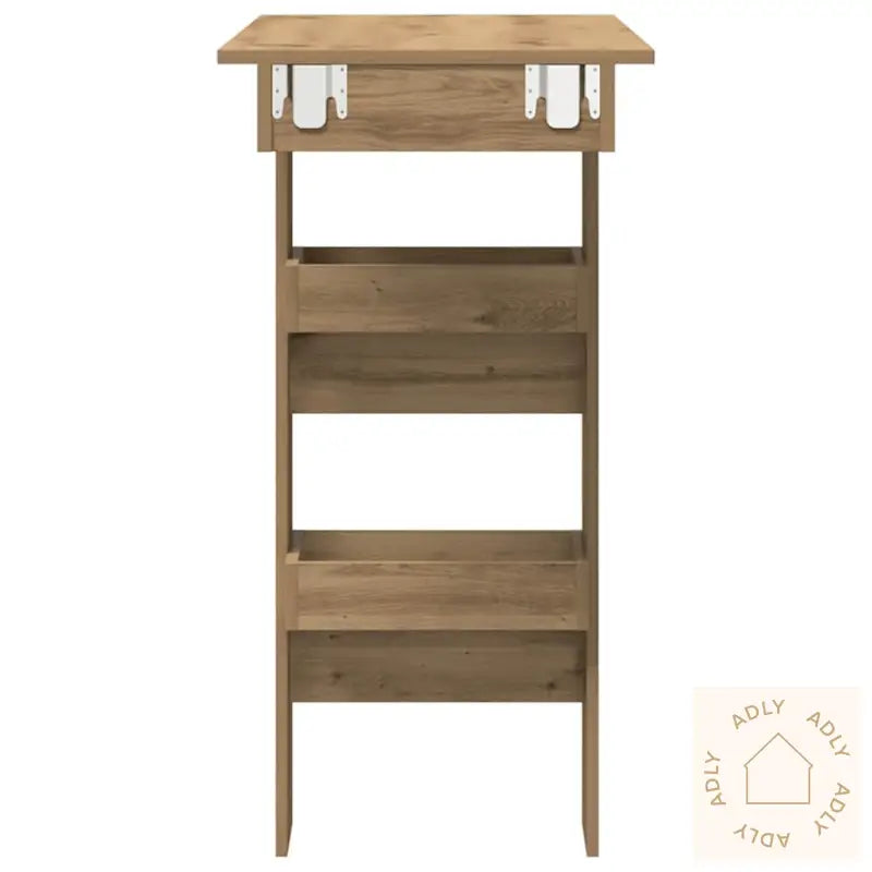 Veggmontert Barbord Artisan Eik 102X45X103,5 Cm Konstruert Tre