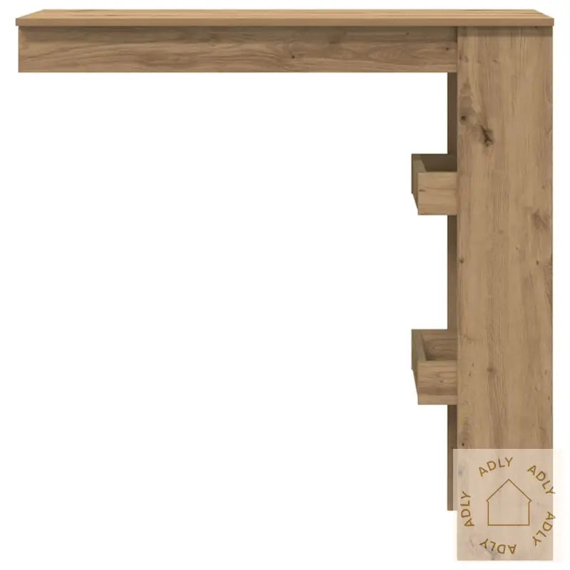 Veggmontert Barbord Artisan Eik 102X45X103,5 Cm Konstruert Tre