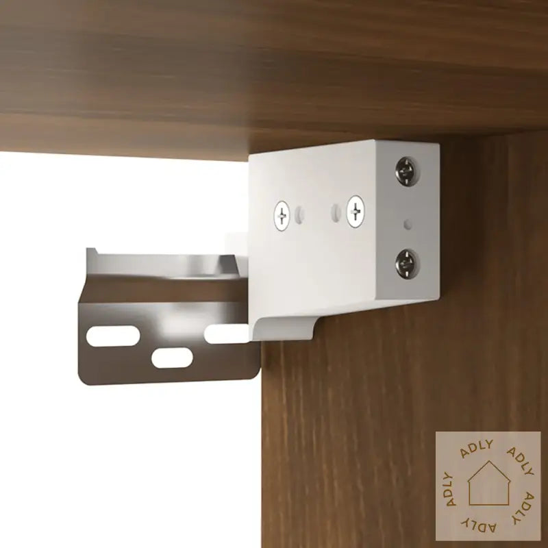 Veggmonterte Nattbord 2 Stk Brun Eik 34X30X20 Cm