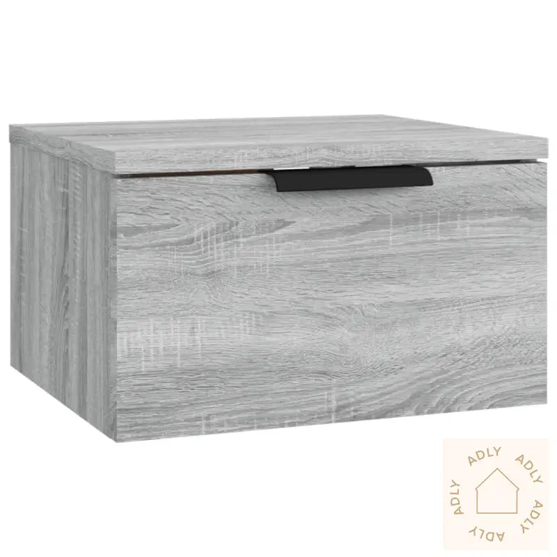 Veggmonterte Nattbord 2 Stk Sonoma Eik 34X30X20 Cm