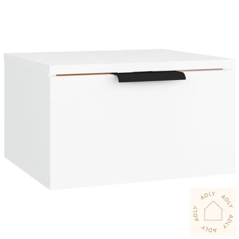 Veggmontert Nattbord 2 Stk Hvit 34X30X20 Cm