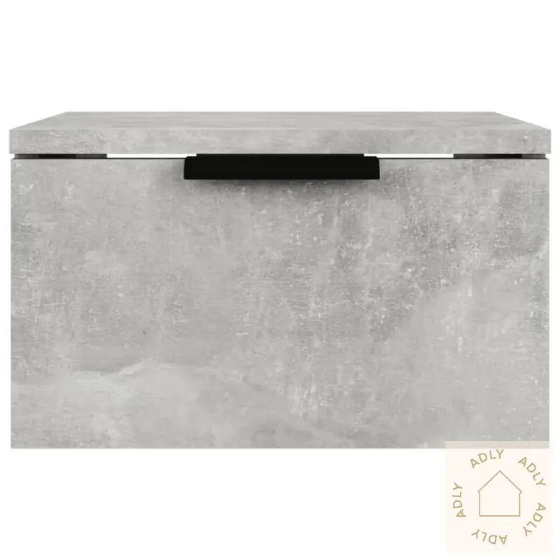 Veggmonterte Nattbord 2 Stk Betonggrå 34X30X20 Cm