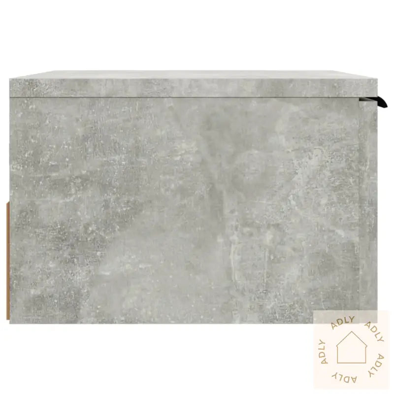 Veggmonterte Nattbord 2 Stk Betonggrå 34X30X20 Cm