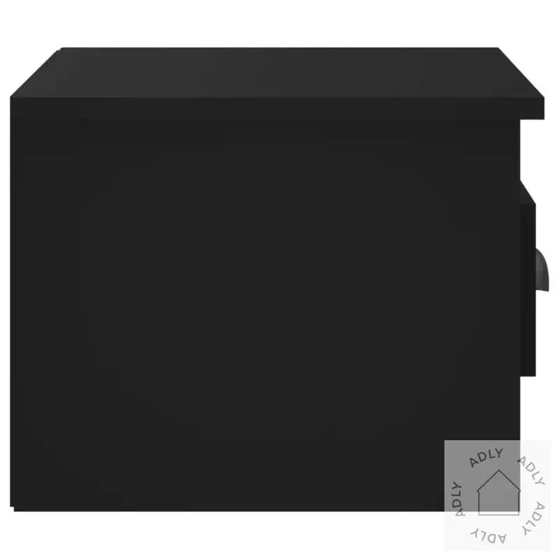 Veggmontert Nattbord Svart 41,5X36X28 Cm