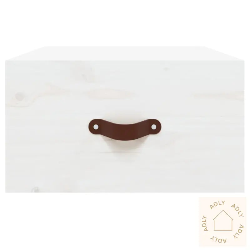 Veggmontert Nattbord Hvit 40X29,5X22 Cm