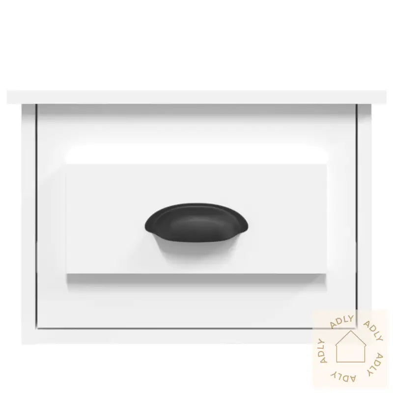 Veggmontert Nattbord Hvit 41,5X36X28 Cm
