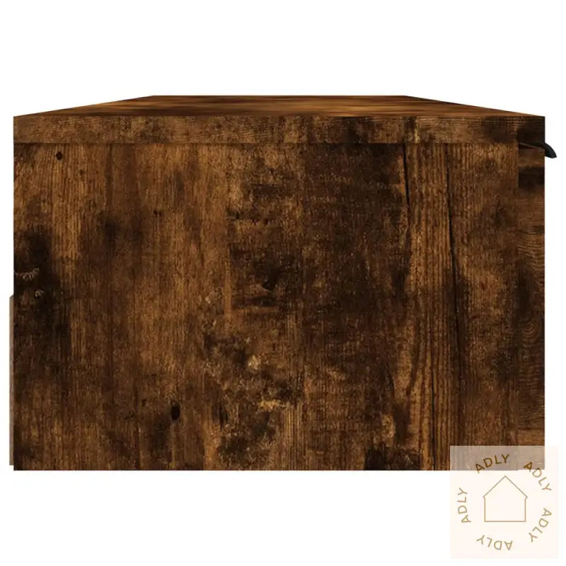 Veggskap Røkt Eik 102X30X20 Cm Konstruert Tre