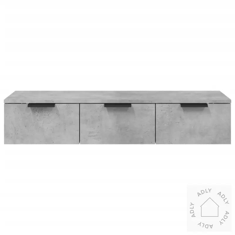 Veggskap Betonggrå 102X30X20 Cm Konstruert Tre