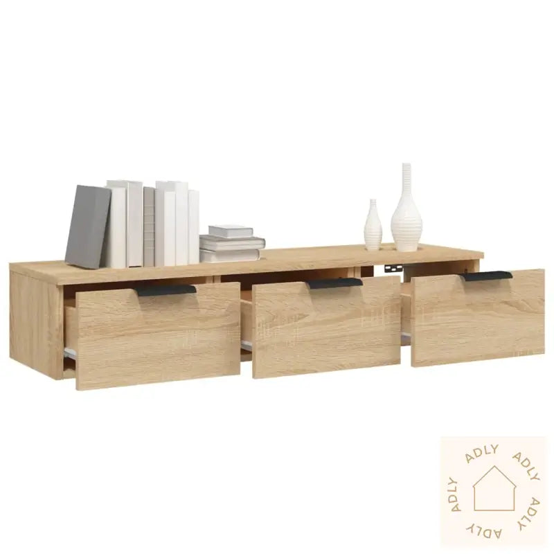 Veggskap Sonoma Eik 102X30X20 Cm Konstruert Tre