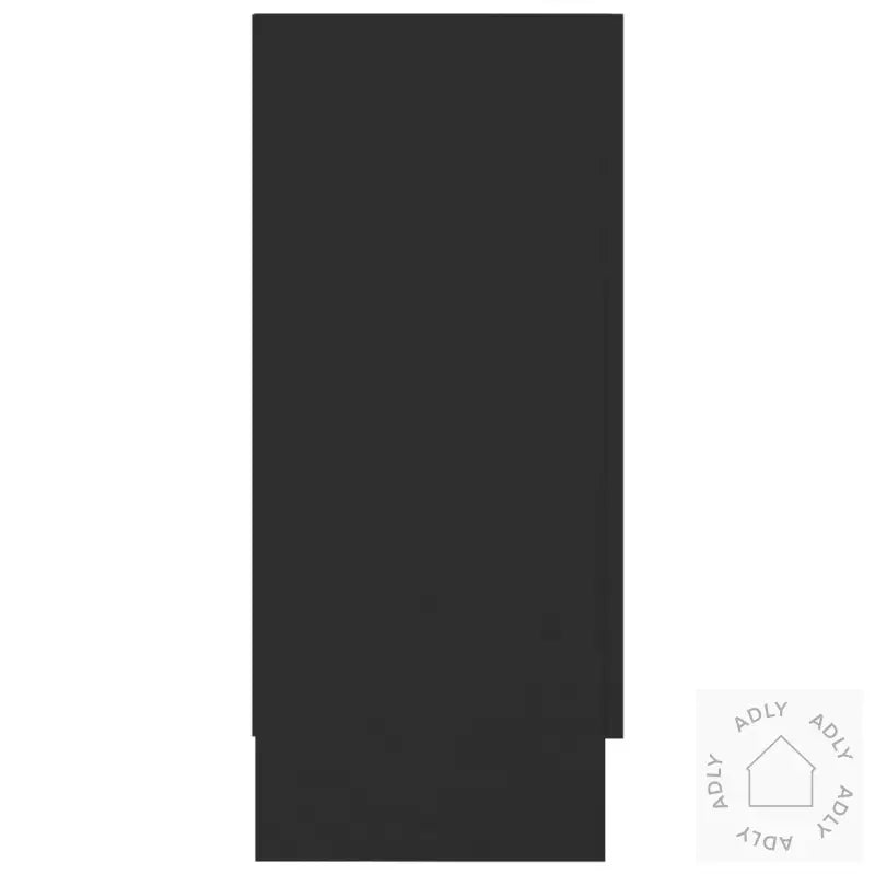 Vitrine Svart 120X30,5X70 Cm Konstruert Tre