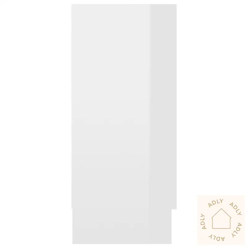 Vitrine Høyglans Hvit 120X30,5X70 Cm Konstruert Tre