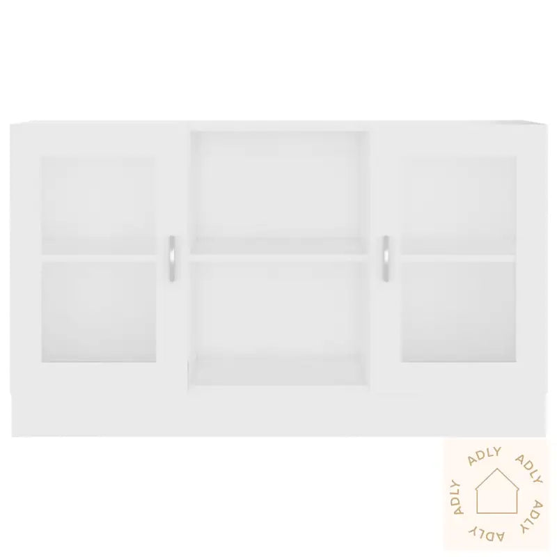 Vitrine Hvit 120X30,5X70 Cm Konstruert Tre