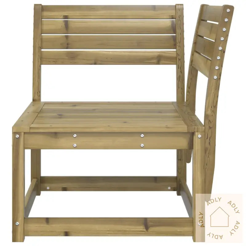 Hagesofa For Hjørne 73X73X78 Cm Impregnert Furu
