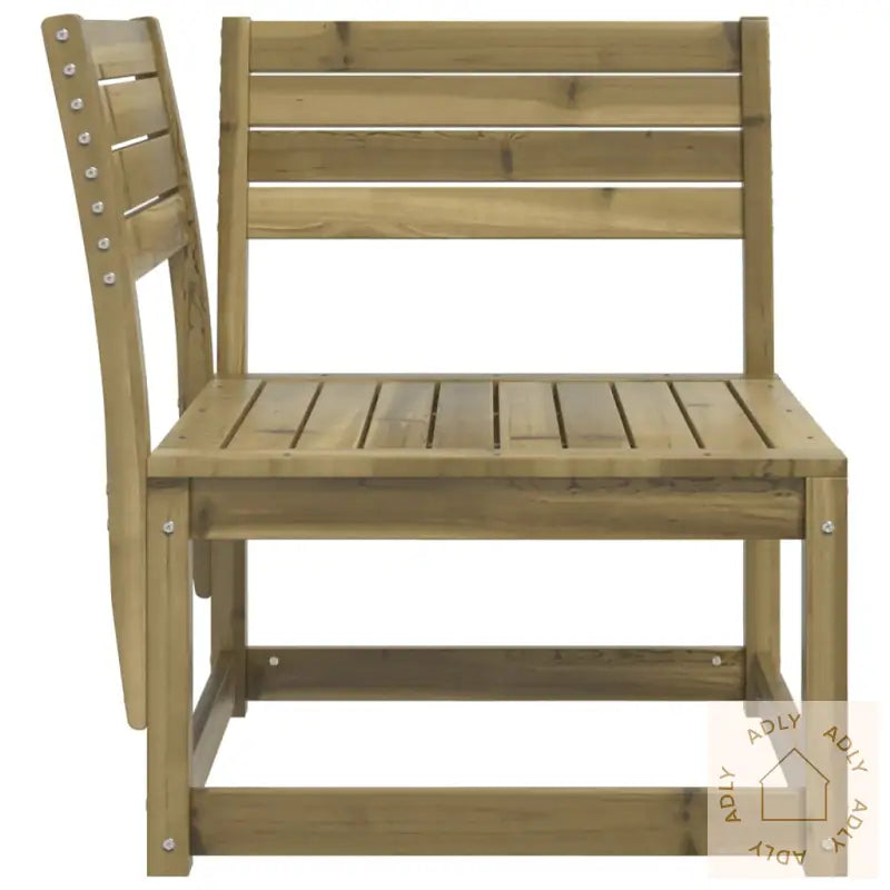 Hagesofa For Hjørne 73X73X78 Cm Impregnert Furu