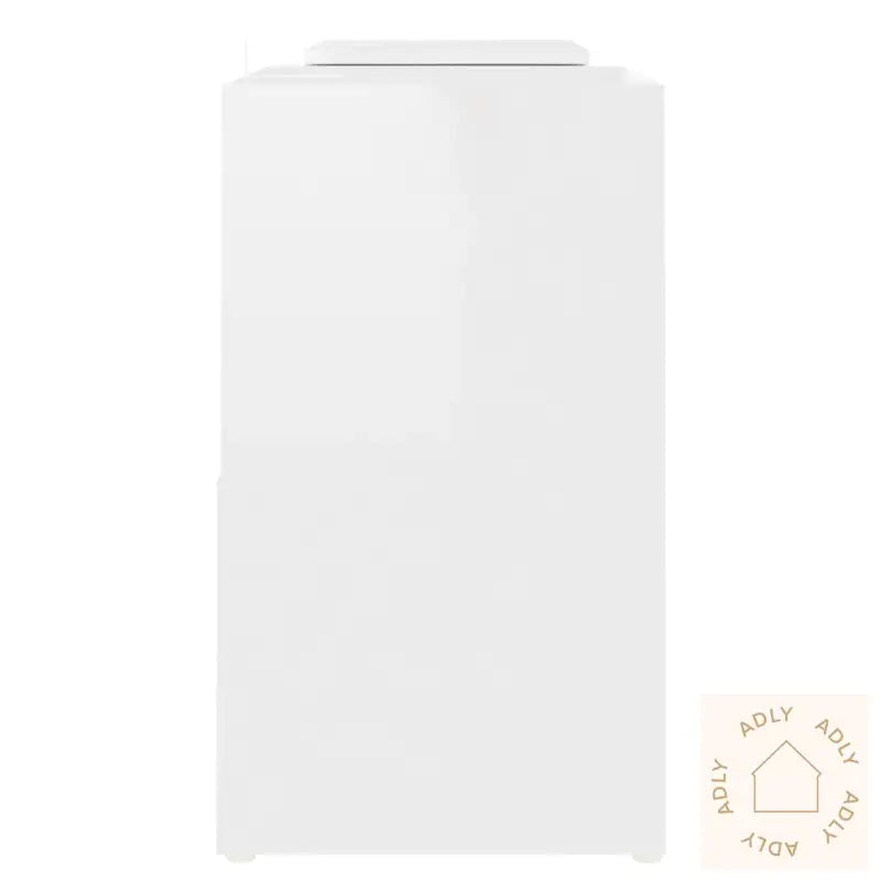 Tv-Benk Høyglans Hvit 104X30X52 Cm Konstruert Tre