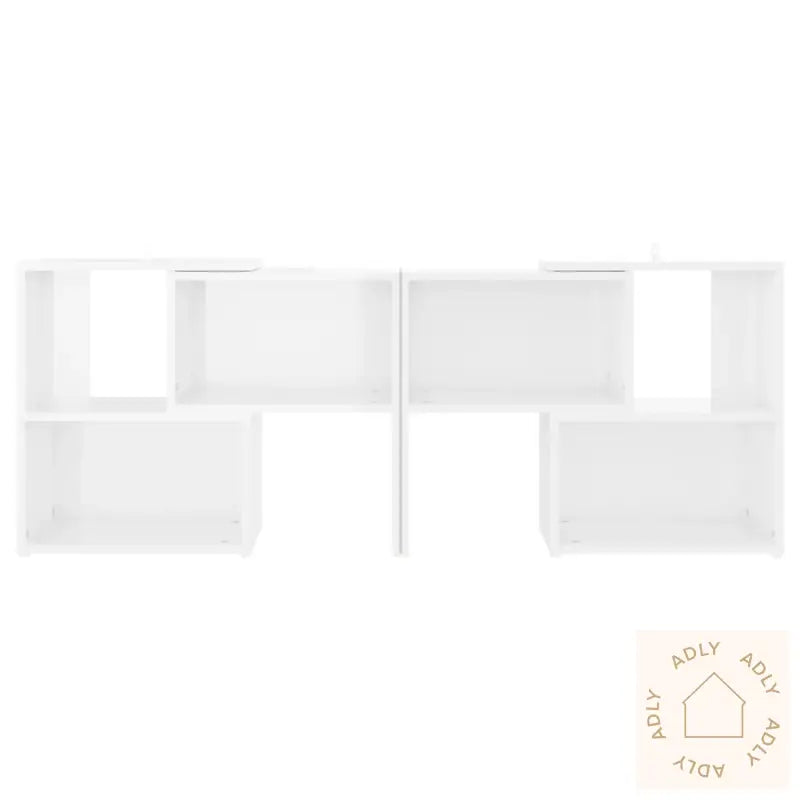 Tv-Benk Høyglans Hvit 104X30X52 Cm Konstruert Tre