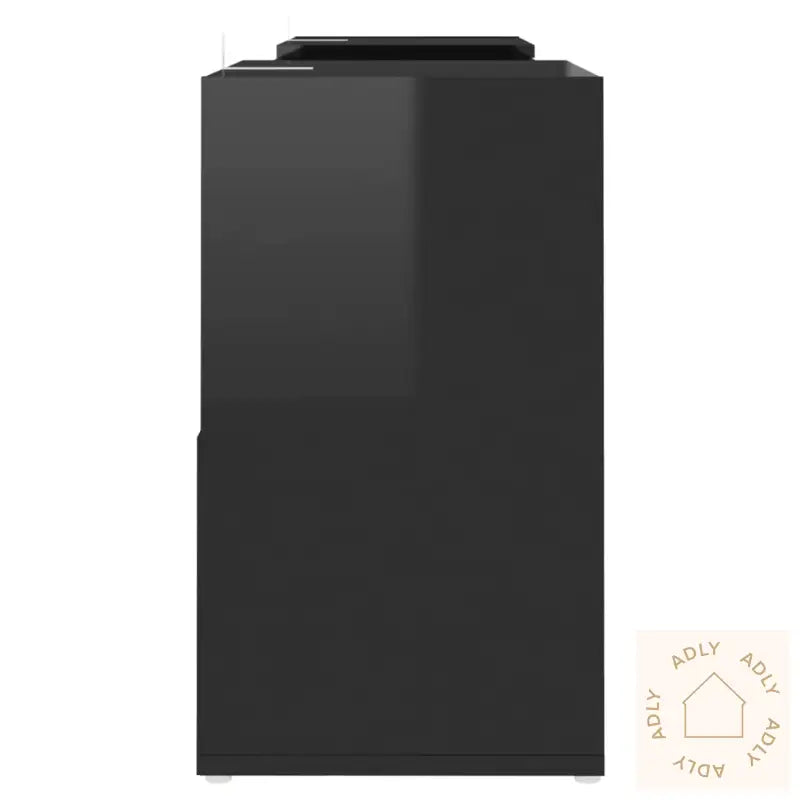 Tv-Benk Høyglans Svart 104X30X52 Cm Konstruert Tre