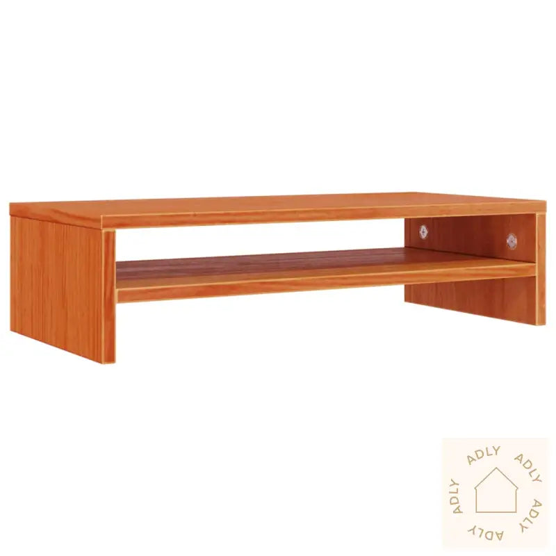 Monitorstativ Voksbrun 50X24X13 Cm Heltre Furu