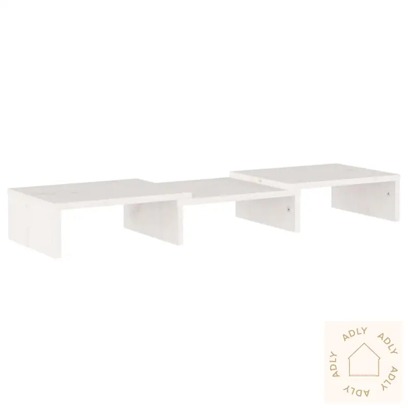 Monitorstativ Hvit 60X24X10,5 Cm Heltre Furu