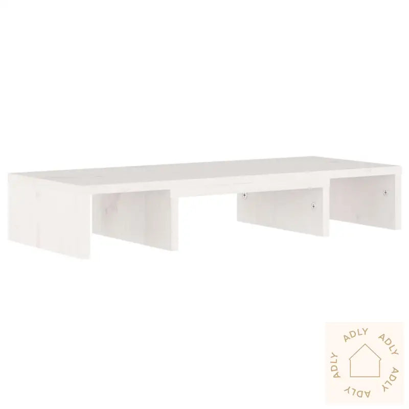 Monitorstativ Hvit 60X24X10,5 Cm Heltre Furu
