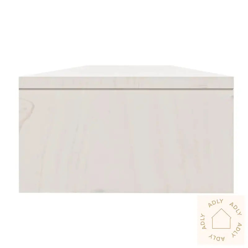 Monitorstativ Hvit 100X24X13 Cm Heltre Furu