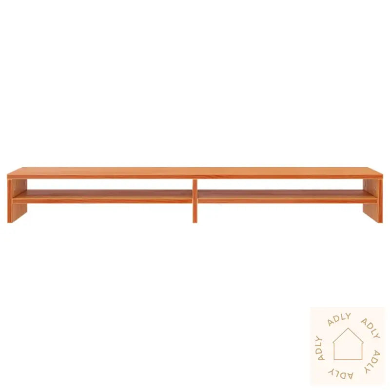 Monitorstativ Voksbrun 100X24X13 Cm Heltre Furu