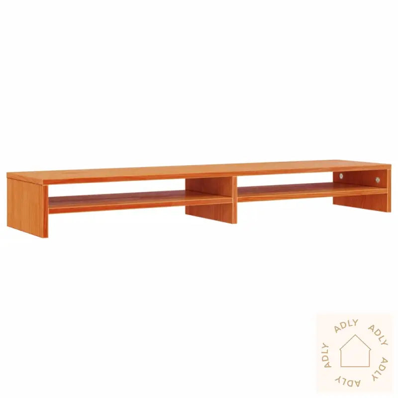 Monitorstativ Voksbrun 100X24X13 Cm Heltre Furu