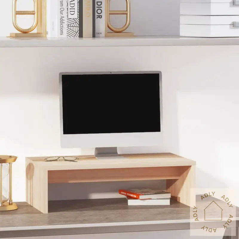 Monitorstativ 50X27X15 Cm Heltre Furu