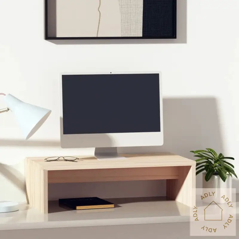 Monitorstativ 50X27X15 Cm Heltre Furu